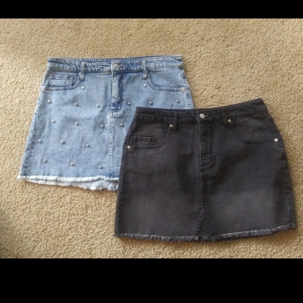 Set of 2 Wild Fable Denim Skirts Bundle NWOT